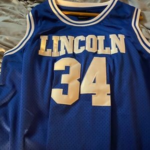 Jesus Shuttlesworth Lincoln blue jersey